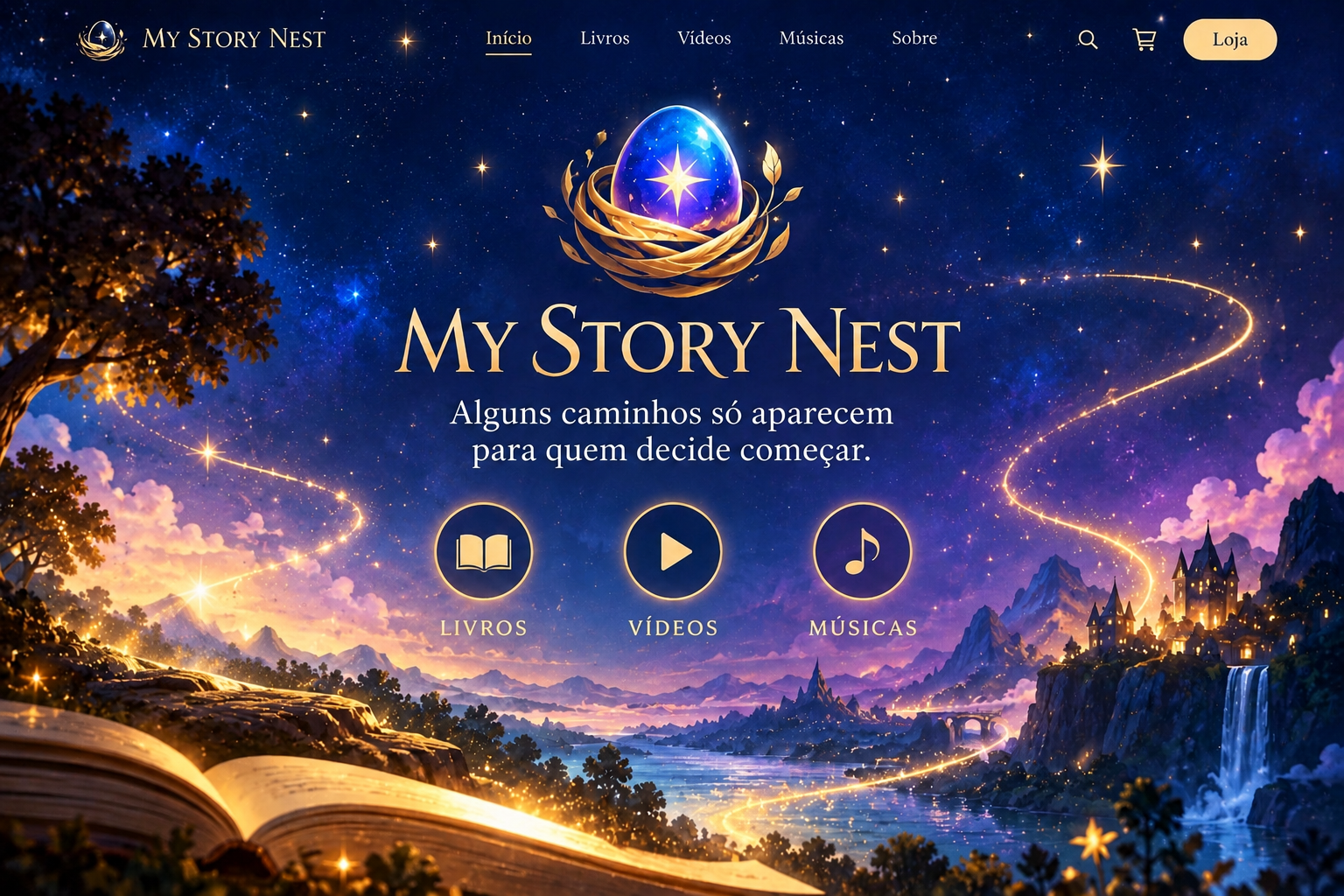 My Story Nest — alguns caminhos só aparecem para quem decide começar